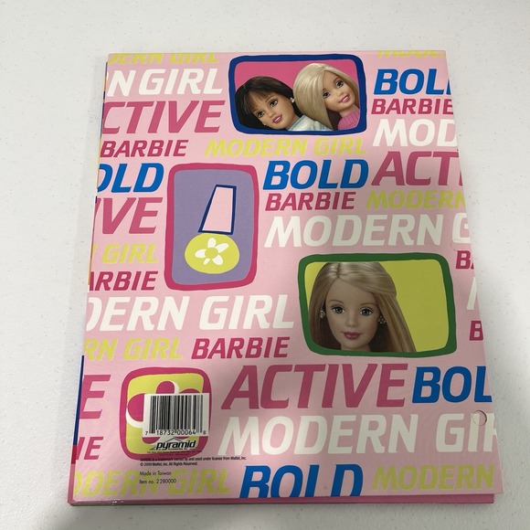 New Rare 2000s Vintage Barbie Portfolio Folders Lot of 3 School Supplies Y2K - Picture 4 of 10